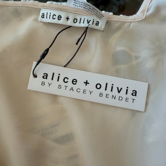 ALICE + OLIVIA SIZE M Sleeveless Lace Blouse - Picture 10 of 10